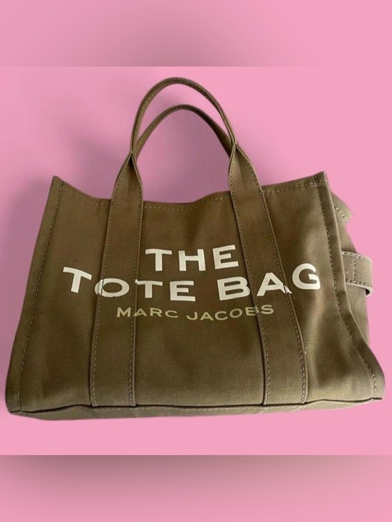 Marc Jacobs Handbags - Marc Jacobs Canvas Tote Bag - Olive with White Logo